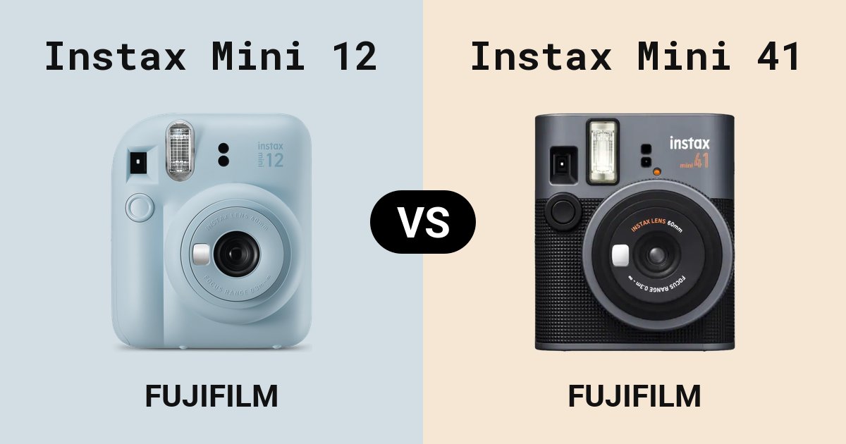 Instax Mini 12 versus Instax Mini 41