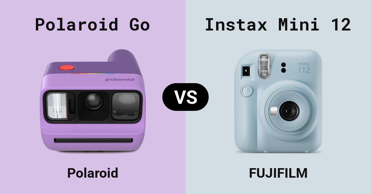 Polaroid Go versus Instax Mini 12