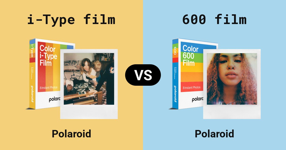Polaroid i-Type film versus Polaroid 600 film